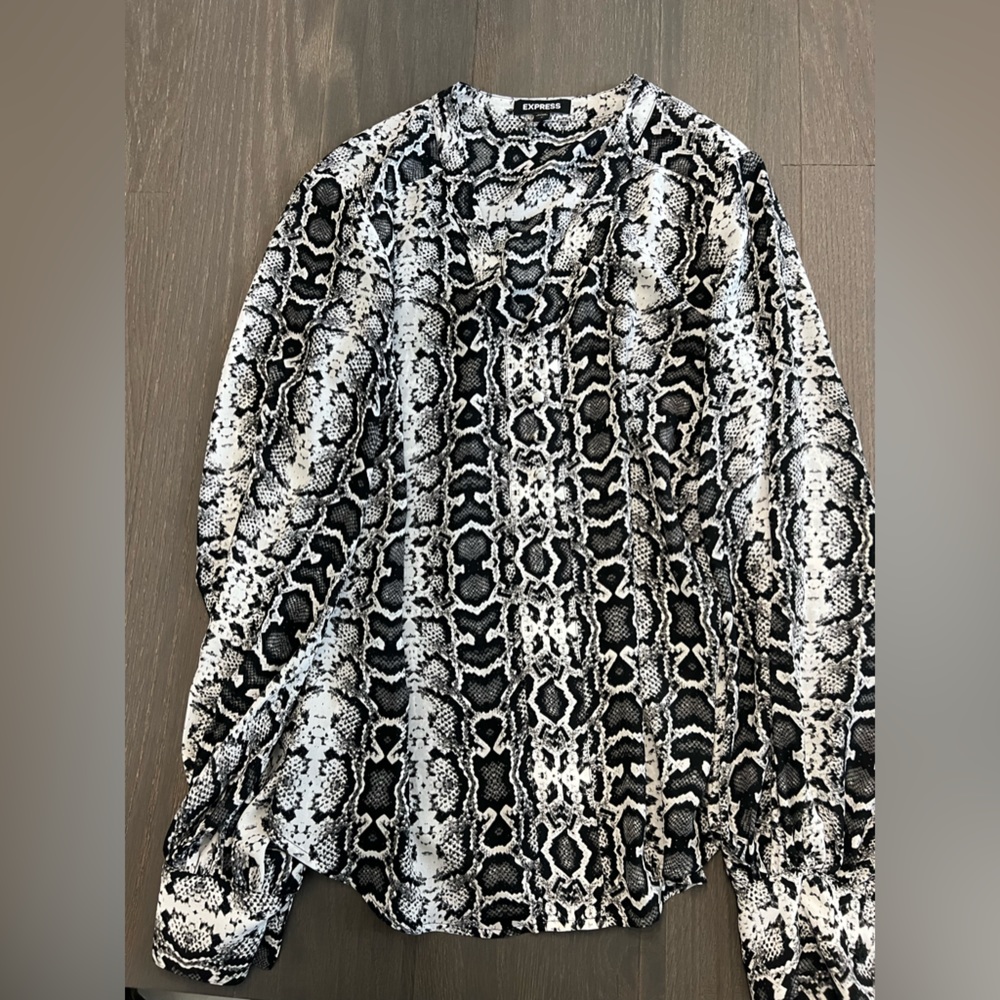 Snake Print Blouse